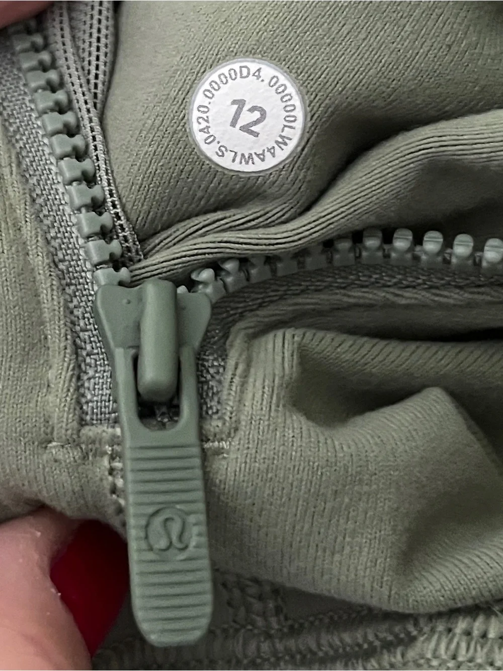 🍒LULULEMON sz 12 Classic DEFINE JACKET WILLOW GREEN Foliage Vista *LUON